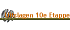 Uitslagen 10e Etappe